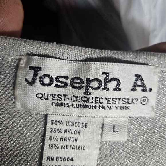 Joseph Silver Metallic Knit Top - Picture 2 of 6